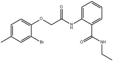 875060-61-0 2-{[(2-bromo-4-methylphenoxy)acetyl]amino}-N-ethylbenzamide