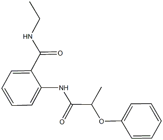 N-ethyl-2-[(2-phenoxypropanoyl)amino]benzamide Struktur