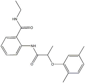 2-{[2-(2,5-dimethylphenoxy)propanoyl]amino}-N-ethylbenzamide|