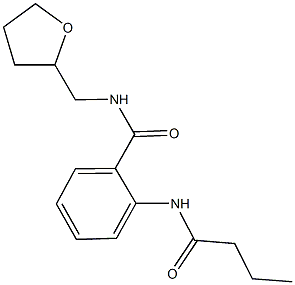 875117-24-1 2-(butyrylamino)-N-(tetrahydro-2-furanylmethyl)benzamide