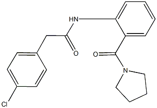 875133-98-5 2-(4-chlorophenyl)-N-[2-(1-pyrrolidinylcarbonyl)phenyl]acetamide