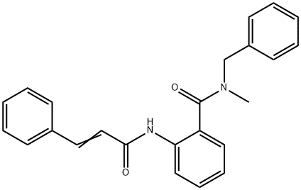 N-benzyl-2-(cinnamoylamino)-N-methylbenzamide,875142-36-2,结构式