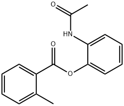 2-(acetylamino)phenyl 2-methylbenzoate 化学構造式