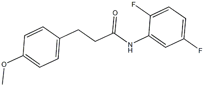 N-(2,5-difluorophenyl)-3-(4-methoxyphenyl)propanamide Structure