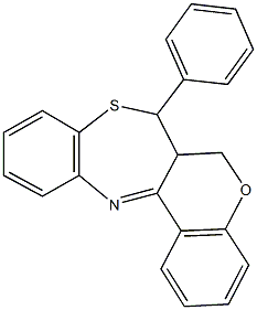 7-phenyl-6a,7-dihydro-6H-chromeno[3,4-c][1,5]benzothiazepine,87604-67-9,结构式