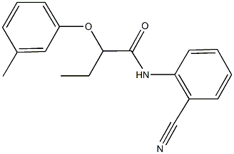 876046-62-7 N-(2-cyanophenyl)-2-(3-methylphenoxy)butanamide