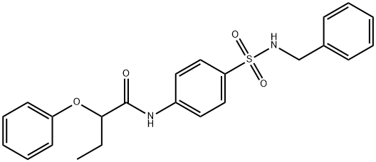 N-{4-[(benzylamino)sulfonyl]phenyl}-2-phenoxybutanamide|