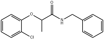 N-benzyl-2-(2-chlorophenoxy)propanamide Struktur