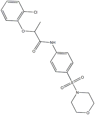 876120-94-4 2-(2-chlorophenoxy)-N-[4-(4-morpholinylsulfonyl)phenyl]propanamide