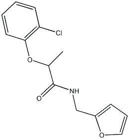 2-(2-chlorophenoxy)-N-(2-furylmethyl)propanamide Structure