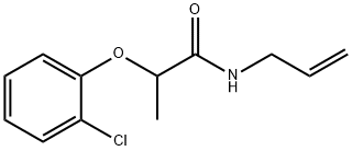 N-allyl-2-(2-chlorophenoxy)propanamide 化学構造式