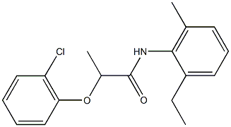 2-(2-chlorophenoxy)-N-(2-ethyl-6-methylphenyl)propanamide Struktur