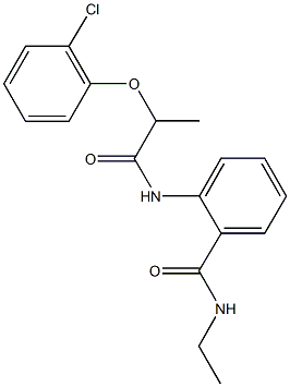 2-{[2-(2-chlorophenoxy)propanoyl]amino}-N-ethylbenzamide|