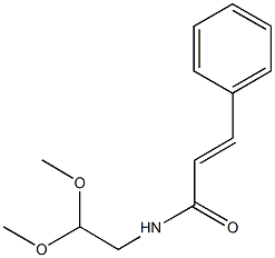 N-(2,2-dimethoxyethyl)-3-phenylacrylamide 化学構造式