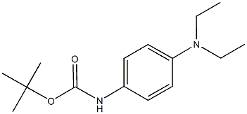 tert-butyl 4-(diethylamino)phenylcarbamate 结构式
