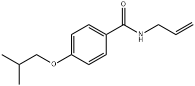 N-allyl-4-isobutoxybenzamide 结构式