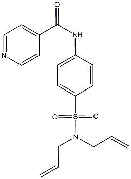 N-{4-[(diallylamino)sulfonyl]phenyl}isonicotinamide Struktur