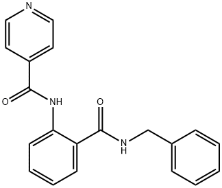 N-{2-[(benzylamino)carbonyl]phenyl}isonicotinamide Structure