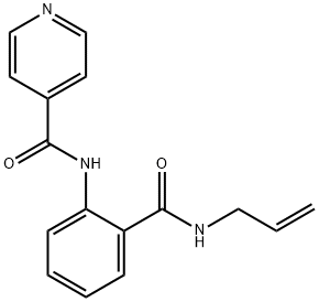 N-{2-[(allylamino)carbonyl]phenyl}isonicotinamide Structure