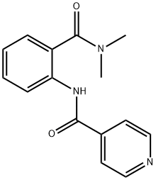 N-{2-[(dimethylamino)carbonyl]phenyl}isonicotinamide 结构式