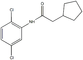 2-cyclopentyl-N-(2,5-dichlorophenyl)acetamide,876546-46-2,结构式