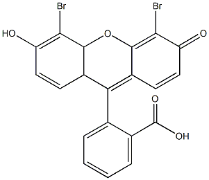 2-(4,5-dibromo-6-hydroxy-3-oxo-8a,10a-dihydro-3H-xanthen-9-yl)benzoic acid,876556-90-0,结构式