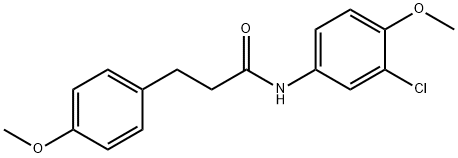 N-(3-chloro-4-methoxyphenyl)-3-(4-methoxyphenyl)propanamide|