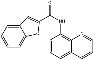 N-(8-quinolinyl)-1-benzofuran-2-carboxamide 结构式