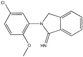 2-(5-chloro-2-methoxyphenyl)-1-isoindolinimine,876725-43-8,结构式