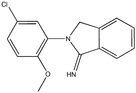 2-(5-chloro-2-methoxyphenyl)-1-isoindolinimine Structure