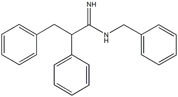 N-benzyl-2,3-diphenylpropanimidamide Structure