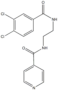N-{2-[(3,4-dichlorobenzoyl)amino]ethyl}isonicotinamide 结构式
