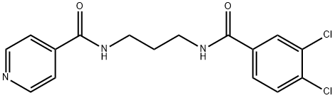 N-{3-[(3,4-dichlorobenzoyl)amino]propyl}isonicotinamide Structure