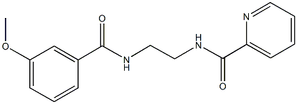 N-{2-[(3-methoxybenzoyl)amino]ethyl}-2-pyridinecarboxamide,876881-44-6,结构式