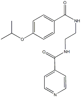 N-{2-[(4-isopropoxybenzoyl)amino]ethyl}isonicotinamide Structure