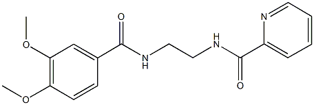 N-{2-[(3,4-dimethoxybenzoyl)amino]ethyl}-2-pyridinecarboxamide,876882-09-6,结构式