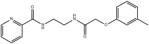 N-(2-{[2-(3-methylphenoxy)acetyl]amino}ethyl)-2-pyridinecarboxamide Structure