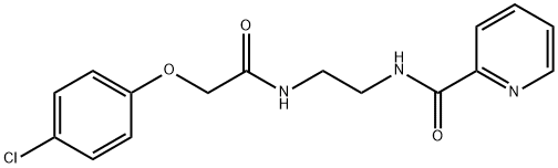 N-(2-{[2-(4-chlorophenoxy)acetyl]amino}ethyl)-2-pyridinecarboxamide Structure