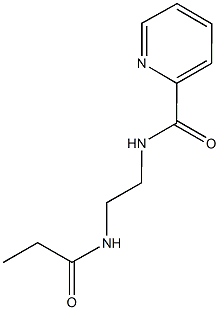 N-[2-(propionylamino)ethyl]-2-pyridinecarboxamide Structure