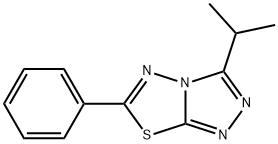 3-isopropyl-6-phenyl[1,2,4]triazolo[3,4-b][1,3,4]thiadiazole Structure