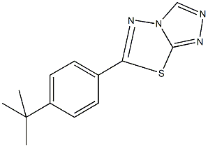 6-(4-tert-butylphenyl)[1,2,4]triazolo[3,4-b][1,3,4]thiadiazole Struktur