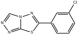 6-(3-chlorophenyl)[1,2,4]triazolo[3,4-b][1,3,4]thiadiazole 结构式