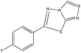 6-(4-fluorophenyl)[1,2,4]triazolo[3,4-b][1,3,4]thiadiazole 化学構造式