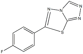 6-(4-fluorophenyl)[1,2,4]triazolo[3,4-b][1,3,4]thiadiazole Structure