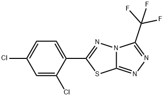 6-(2,4-dichlorophenyl)-3-(trifluoromethyl)[1,2,4]triazolo[3,4-b][1,3,4]thiadiazole Structure