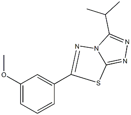 3-(3-isopropyl[1,2,4]triazolo[3,4-b][1,3,4]thiadiazol-6-yl)phenyl methyl ether Structure