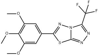 3-(trifluoromethyl)-6-(3,4,5-trimethoxyphenyl)[1,2,4]triazolo[3,4-b][1,3,4]thiadiazole|