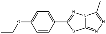 6-(4-ethoxyphenyl)-3-methyl[1,2,4]triazolo[3,4-b][1,3,4]thiadiazole Struktur