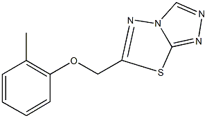 6-[(2-methylphenoxy)methyl][1,2,4]triazolo[3,4-b][1,3,4]thiadiazole 化学構造式