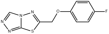 6-[(4-fluorophenoxy)methyl][1,2,4]triazolo[3,4-b][1,3,4]thiadiazole 结构式